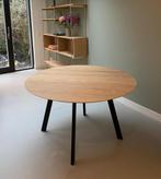Studio HENK ronde (Ø130) design eettafel + 4x Ode Stoelen, Ophalen, Zo goed als nieuw, Vijf personen of meer, Modern