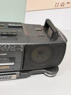 Sharp WQ-T360E Boombox Double Cassette X-Bass Vintage box, Ophalen of Verzenden, H, H, H