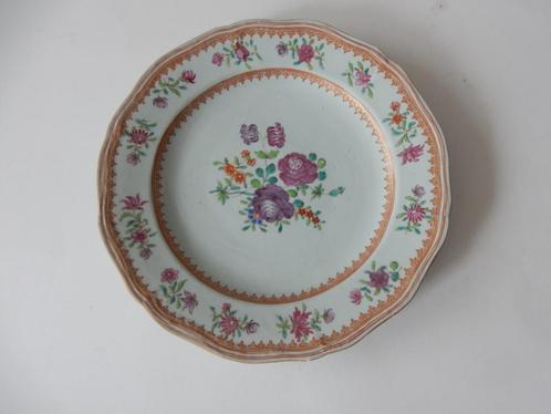 18e chinees porselein Qianlong familie rose bord, Antiek en Kunst, Antiek | Porselein, Ophalen of Verzenden