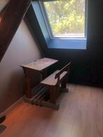 Leuke vintage dubbele lessenaar schoolbank, Kinderen en Baby's, Kinderkamer | Tafels en Stoelen, Ophalen, Gebruikt, Tafel(s)