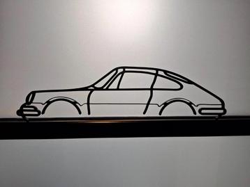 Porsche 911 – 3D Wanddecoratie | Stoere zwarte silhouet – 29 beschikbaar voor biedingen