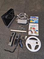 Nintendo Wii ZWART compleet + spelletjes, Spelcomputers en Games, Met 1 controller, Ophalen of Verzenden, Zo goed als nieuw, Met games