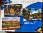 Puzzel 3 x 1000 in 1 box nieuw, Ophalen of Verzenden, Meer dan 1500 stukjes, Nieuw