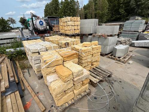 Bentheimer zandstenen blokken 40x20 13 pallets, Tuin en Terras, Tegels en Klinkers, Nieuw, Overige typen, Natuursteen, 10 m² of meer