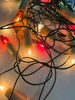 Vintage gekleurde Kerstverlichting - 16 Lampjes, Diversen, Kerst, Ophalen of Verzenden, Gebruikt