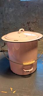 Roze emaille emmer, luieremmer, Ophalen of Verzenden