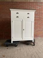 meidenkast landelijke teakblad  nu een prijs knaller actie, Ophalen of Verzenden, Nieuw, Meidenkast landelijke teakblad 110 c breed voorraad actie