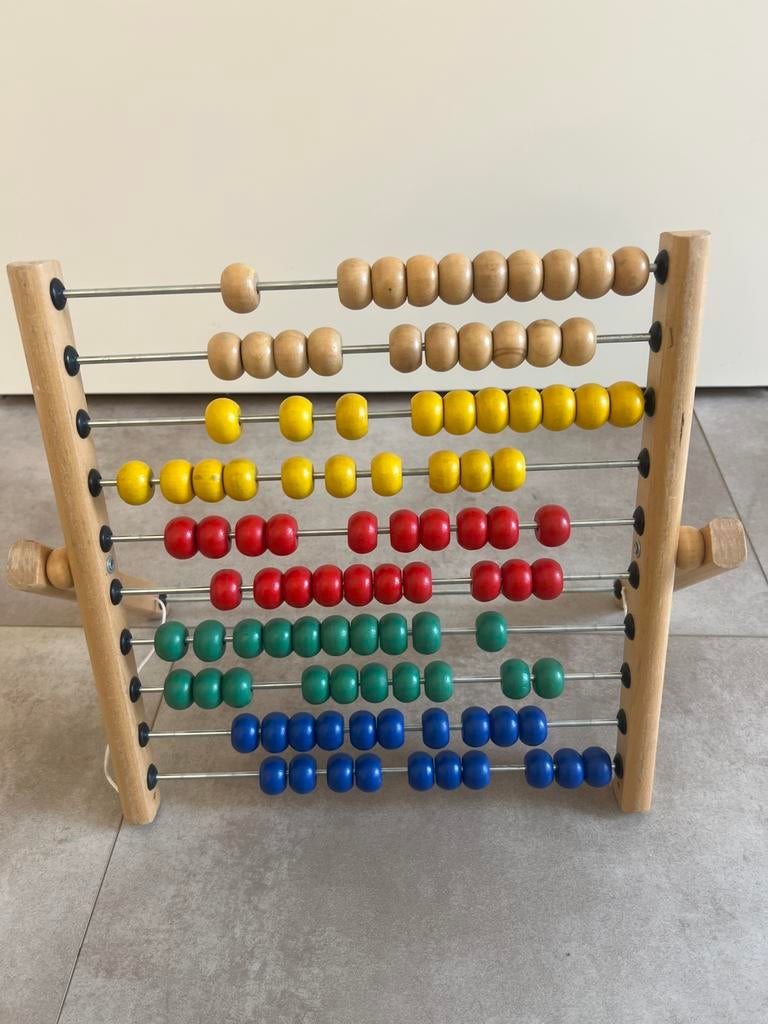 Houten Rekenrek, Kinderen en Baby's, Speelgoed | Educatief en Creatief, Ophalen of Verzenden, Zo goed als nieuw, Rekenen