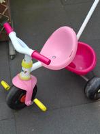 Smoby Driewieler Roze met Duwstang, Ophalen, Gebruikt, Smoby, Duwstang