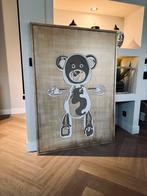 Schilderij groot xxl paneel goud beer lijst kunst modern, Ophalen