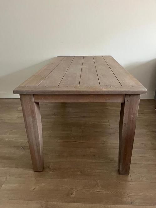 Goossens houten eettafel 160 cm, Huis en Inrichting, Tafels | Eettafels, Gebruikt, 100 tot 150 cm, 150 tot 200 cm, Vier personen