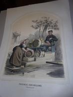 Klederdracht. Bing & Braet.Zuid-Holland. Alblasserwaard 1857, Antiek en Kunst, Kunst | Etsen en Gravures, Ophalen of Verzenden
