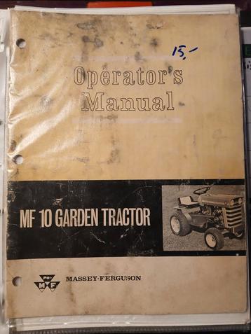 Folders en boekjes massey ferguson tuin smalspoor enz beschikbaar voor biedingen