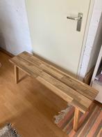 IKEA Skogsta acacia houten tafelbankje 120cm, Huis en Inrichting, Krukjes, Gebruikt, Hout, Ophalen