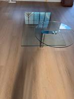 Glazen Salon tafel, Huis en Inrichting, Tafels | Salontafels, 100 tot 150 cm, Minder dan 50 cm, Rechthoekig, 50 tot 100 cm