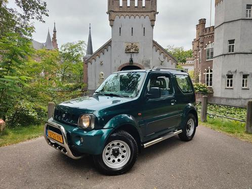 Suzuki Jimny 1.3 4x4 / GROEN / TREKHAAK / APK 5-2026 / NAP !, Auto's, Suzuki, Bedrijf, Jimny, 4x4, ABS, Airbags, Centrale vergrendeling
