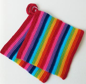 Gondas Creaties pannenlappen verschillende kleurencombinatie beschikbaar voor biedingen