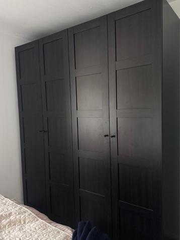 Pax kledingkast zwart bruin beschikbaar voor biedingen