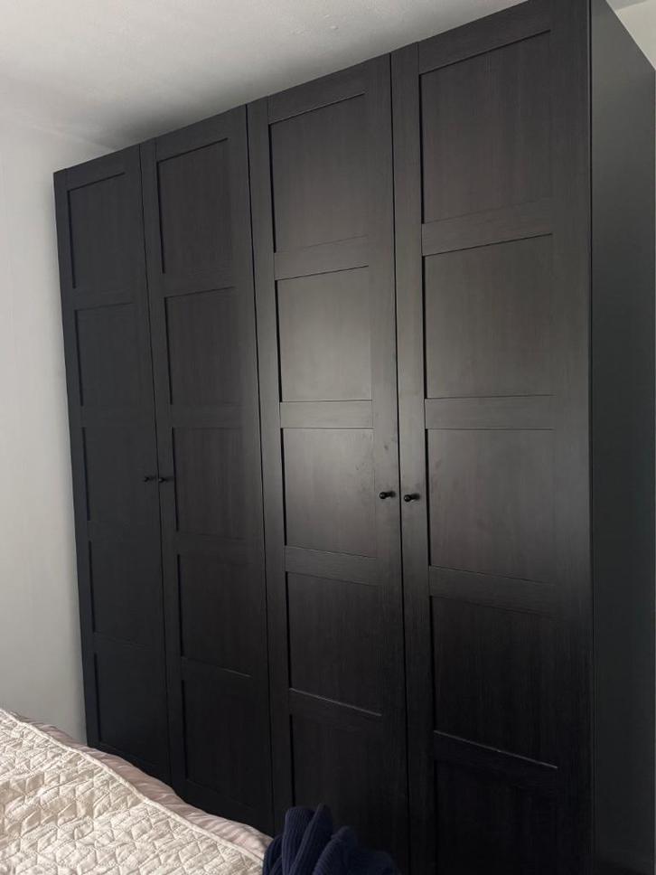 Pax kledingkast zwart bruin, Huis en Inrichting, Kasten | Kledingkasten, Zo goed als nieuw, 200 cm of meer, 50 tot 100 cm, 50 tot 75 cm