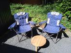 Set stevige camping stoelen met koelvak en bekerhouder, Ophalen, Zo goed als nieuw, Campingstoel