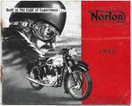 Norton 1952 brochure folder motor (N52), Motoren, Handleidingen en Instructieboekjes, Ophalen of Verzenden, Overige merken