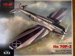 ICM 1/72 He 70F-2 72231, Hobby en Vrije tijd, Overige merken, 1:72 tot 1:144, Nieuw, Ophalen of Verzenden