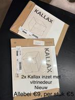 1x Ikea Kallax inzet met vitrinedeur nieuw!, Ophalen, Zo goed als nieuw, Toilet