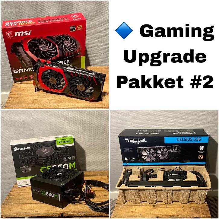 Gaming Upgrade Pakket DEAL #2 (GPU + PSU + AIO CPU KOELER ), Computers en Software, Office-software, Zo goed als nieuw, Windows