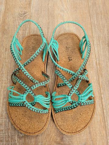Bokyna Freedom sandalen turquoise brede variant, maat 40 beschikbaar voor biedingen
