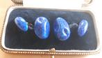 Oude Manchetknopen Lapis Lazuli? GRATIS Verzending., Sieraden, Tassen en Uiterlijk, Antieke sieraden, Verzenden, Overige materialen