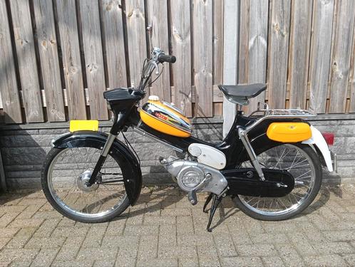 In top staat Puch VS-50 zwart/geel met kenteken, Fietsen en Brommers, Brommers | Puch, Gebruikt, Overige modellen, Maximaal 45 km/u
