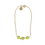Peridoot Gold Plated 925 zilveren armband., Verzenden, Nieuw, Zilver