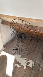 Scandinavische draadstaal lamp zwart, strohoed lamp, Gebruikt, Scandinavisch, Ophalen of Verzenden, Metaal