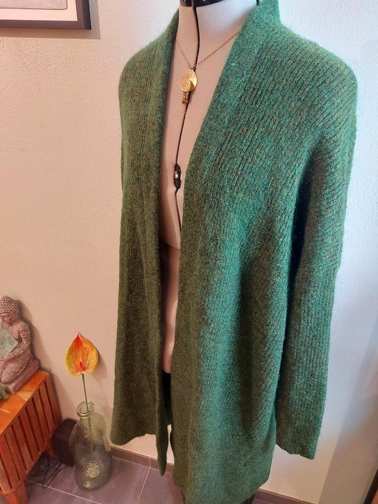 Gustav vest groen gemêleerd wol-mohair maat 40, Maat 38/40 (M), Verzenden, Gustav, Zo goed als nieuw