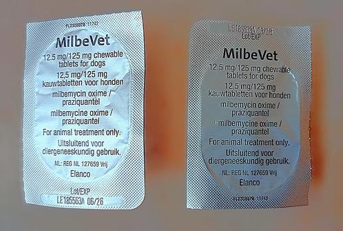 2x Milbevet Chewy Ontwormtablet Hond 12,5mg/125 mg, Dieren en Toebehoren, Honden-accessoires, Ophalen of Verzenden