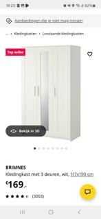 Brimnes kledingkast 3 deuren, Ophalen, Zo goed als nieuw, 25 tot 50 cm, 150 tot 200 cm