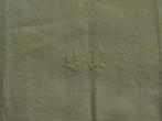 Prachtige oude handgeweven linnen theedoek met monogram LC, Antiek en Kunst, Ophalen of Verzenden