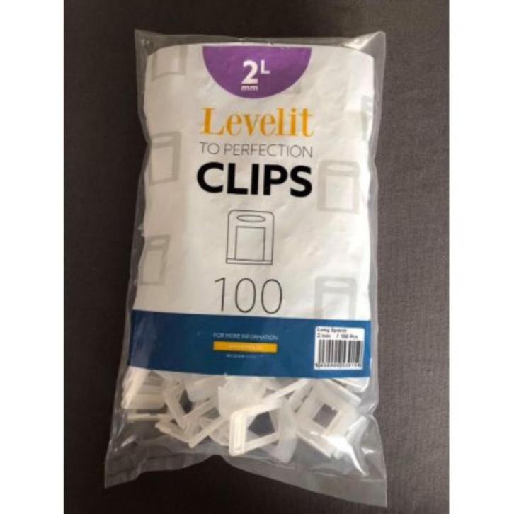 levelit clips voor tegels 6-9-12-15mm en  20mm, Doe-het-zelf en Verbouw, Tegels, Nieuw, Vloertegels, Overige materialen, Minder dan 20 cm
