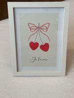 Witte fotolijst met afbeelding, Ophalen of Verzenden, Nieuw