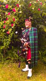 Doedelzakspeler, scottish bagpiper doedelzak