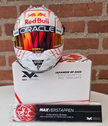 Max Verstappen. Helm 1:2. Japanse GP 2023. + Updates... beschikbaar voor biedingen