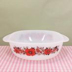 Vintage Schott Mainz Jenaglas retro schaal Klaprozen Poppy P, Huis en Inrichting, Keuken | Servies, Ophalen of Verzenden, Overige stijlen