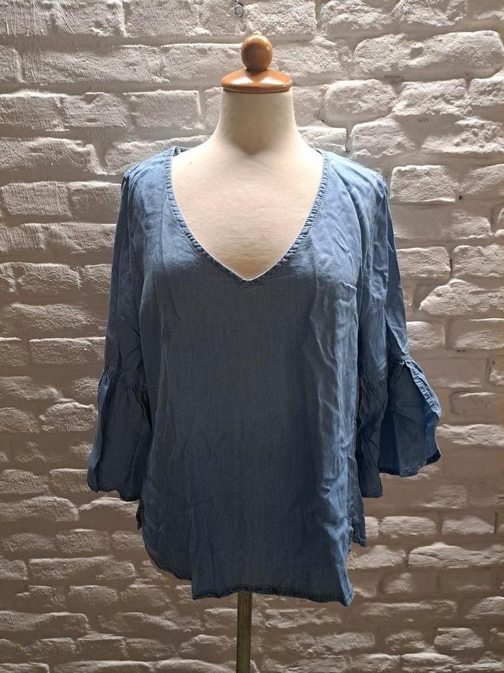 Leuke Top - Eksept - Maat 40, Kleding | Dames, Blouses en Tunieken, Zo goed als nieuw, Maat 38/40 (M), Blauw, Verzenden