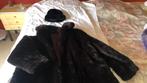 Bruine bont jas met eventueel zwart hoedje, Gedragen, Carnaval, Maat 42/44 (L), Ophalen of Verzenden