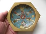 Vintage Art deco cloisonne schaaltje met Egyptische Zodiac, Antiek en Kunst, Antiek | Koper en Brons, Ophalen of Verzenden, Brons