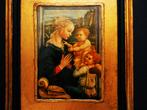 Madonna met kind en 2 engelen naar Filippo Lippi, Antiek en Kunst, Antiek | Religie, Ophalen of Verzenden