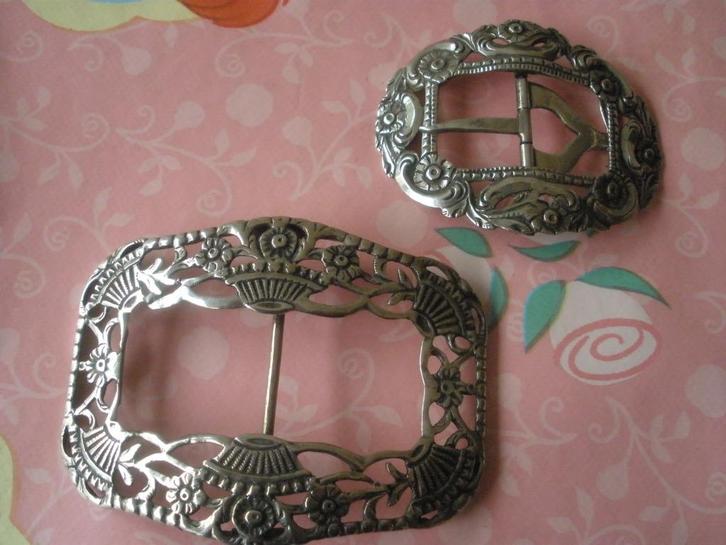 Zilveren Gesp 1916 uit Zeeuwse Boedel, Antiek en Kunst, Antiek | Goud en Zilver, Zilver, Ophalen of Verzenden