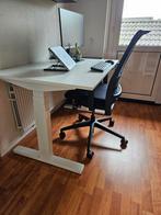 Elektrisch zit-sta bureau 120×80cm, Huis en Inrichting, Bureaus, Ophalen, Elektrisch, Zo goed als nieuw