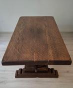 mooie oude eiken salontafel lang 130 br 65 hoog 52, Gebruikt, 100 tot 150 cm, 50 tot 75 cm, Eikenhout
