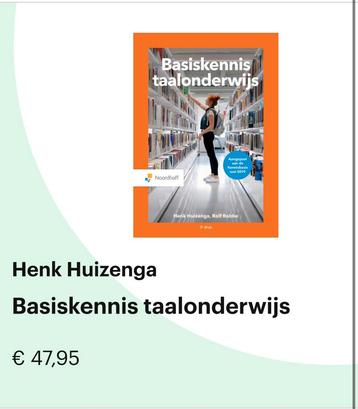 Henk Huizenga - Basiskennis taalonderwijs beschikbaar voor biedingen